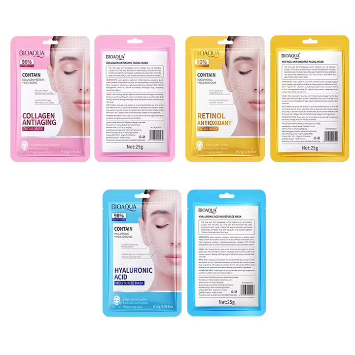 Japanese Facial Masks Set (3 Pack)