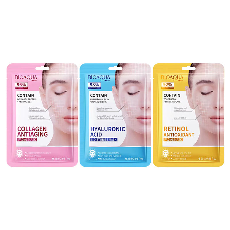 Japanese Facial Masks Set (3 Pack)