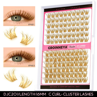 Lashes Clusters Set Extensions Kit Fake Eyelashes Mix Lash Clusters with Lash Bond Seal and Lash Applicator Tool Makeup